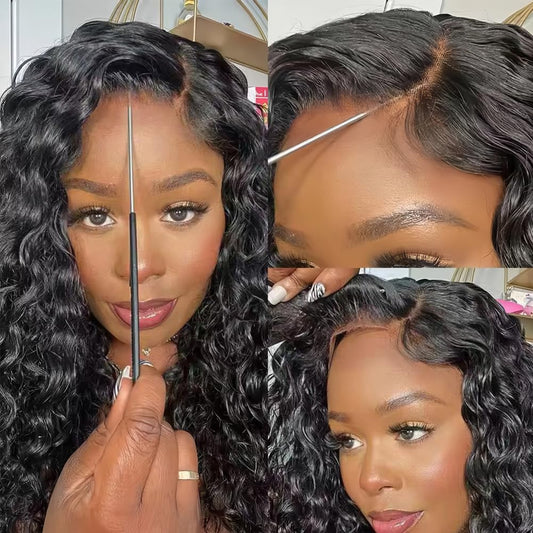 glueless wig 13x4 hd deep wave lace front wig